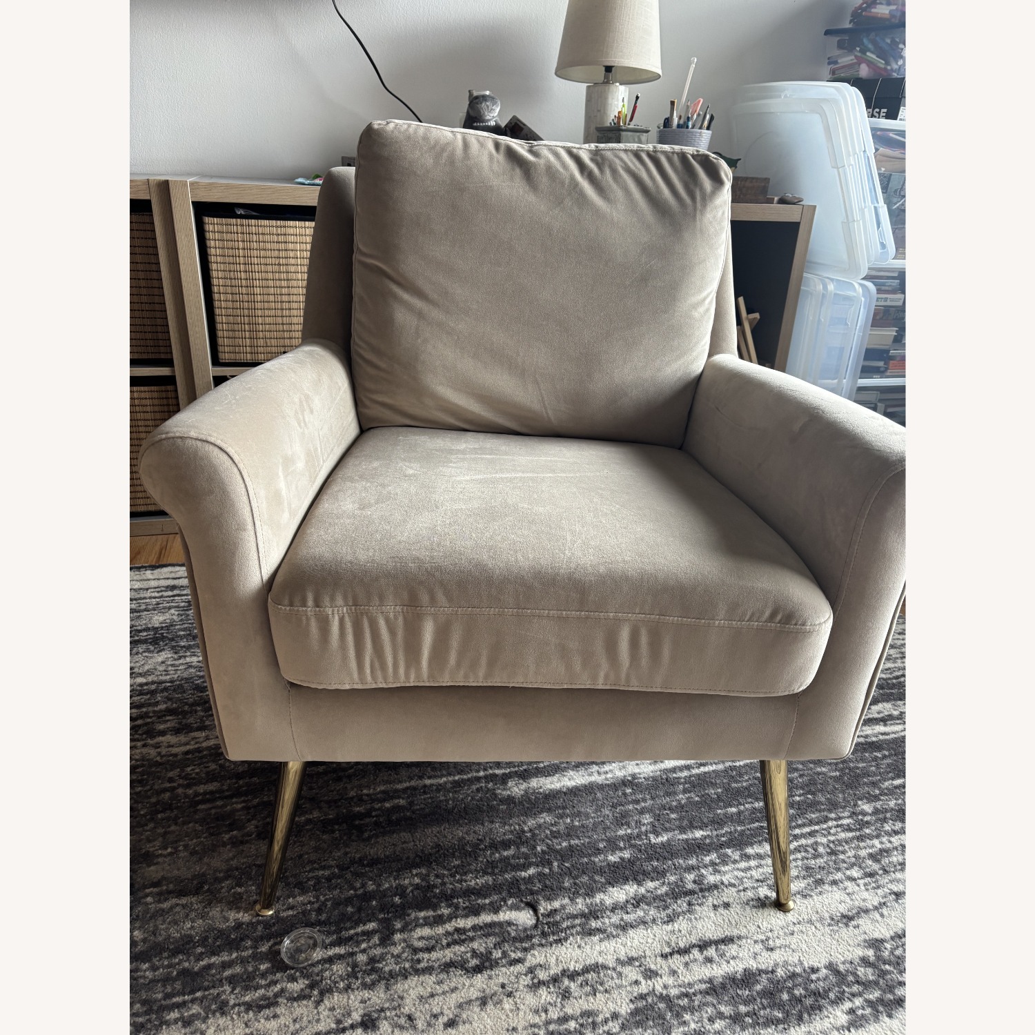 Target Soft Velvet Armchair - image-2