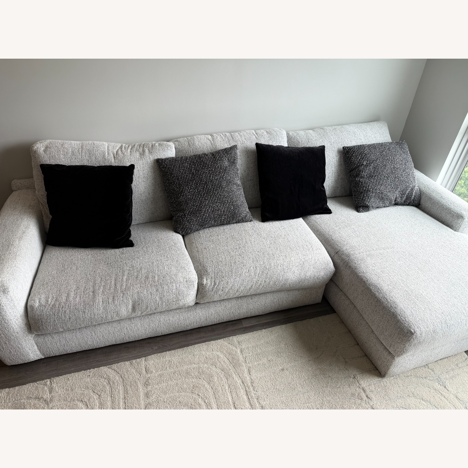 Mason White 123'' 2 Piece Sectional - image-6