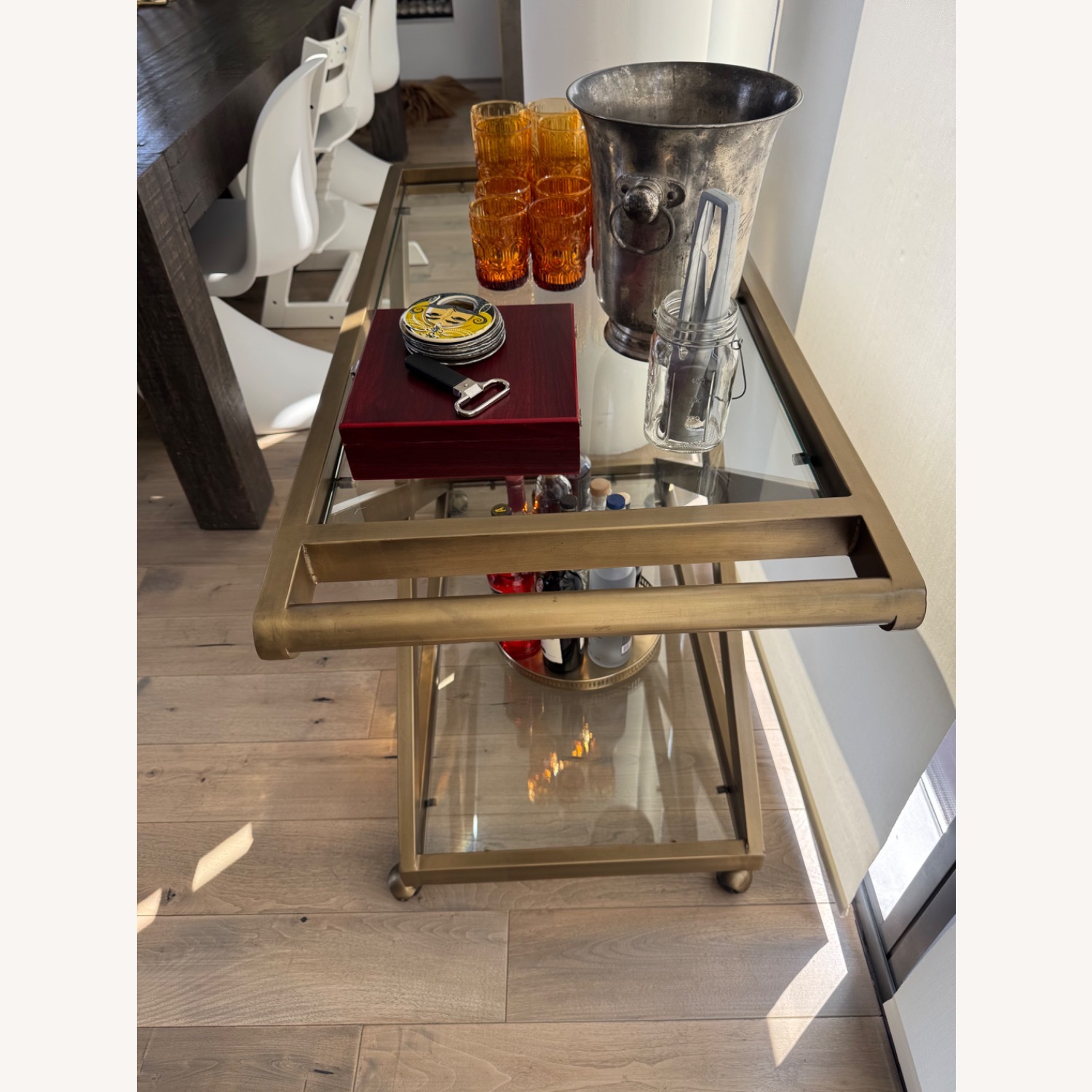 Restoration Hardware 1950s Milo Bar Cart - image-1