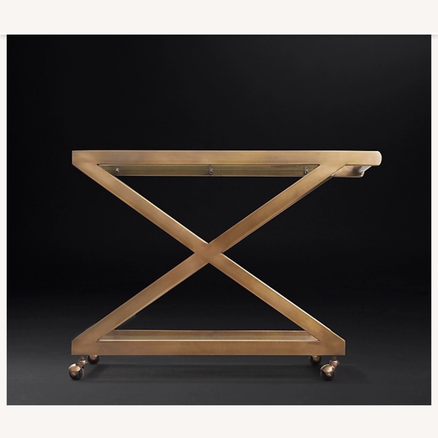 Restoration Hardware 1950s Milo Bar Cart - image-0