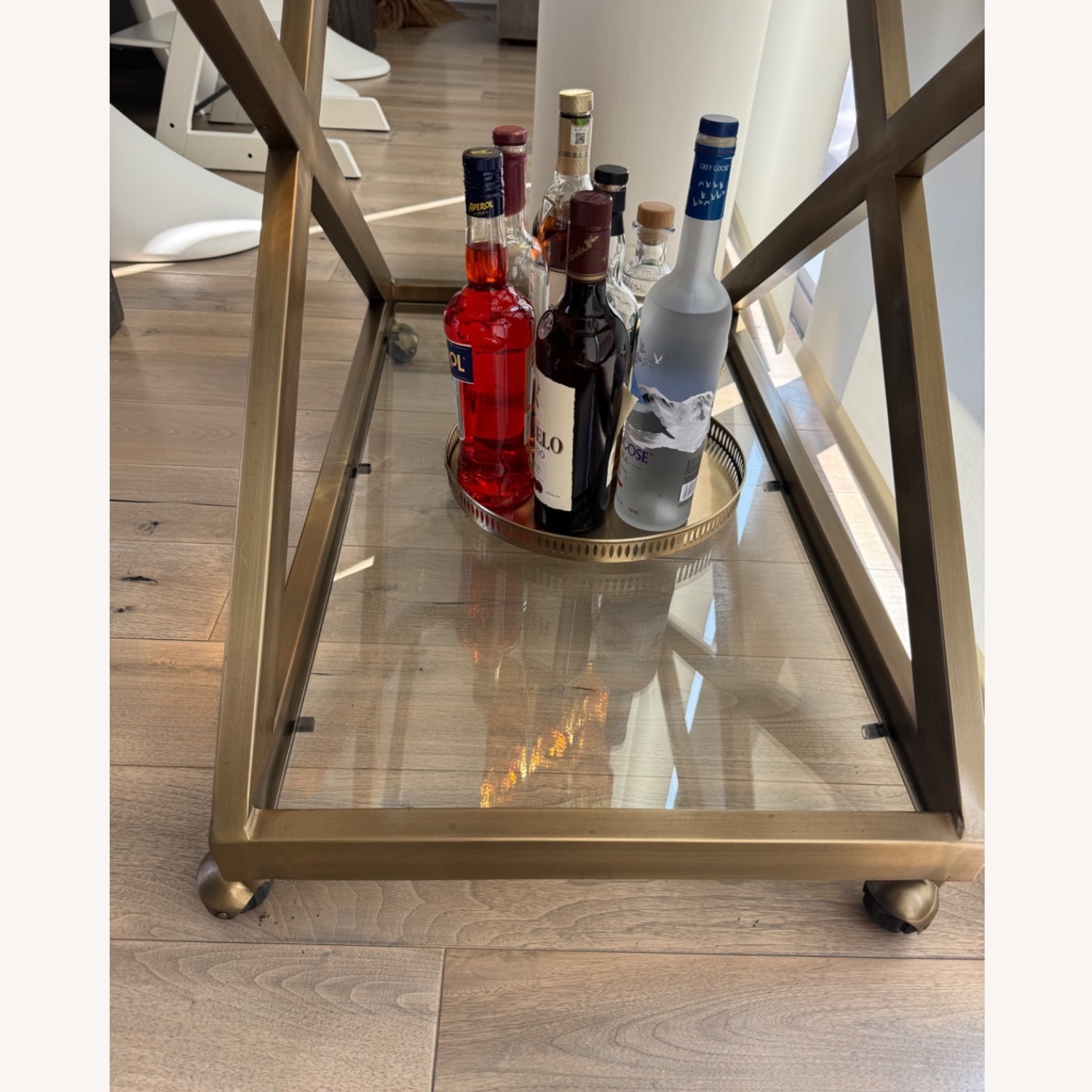 Restoration Hardware 1950s Milo Bar Cart - image-2