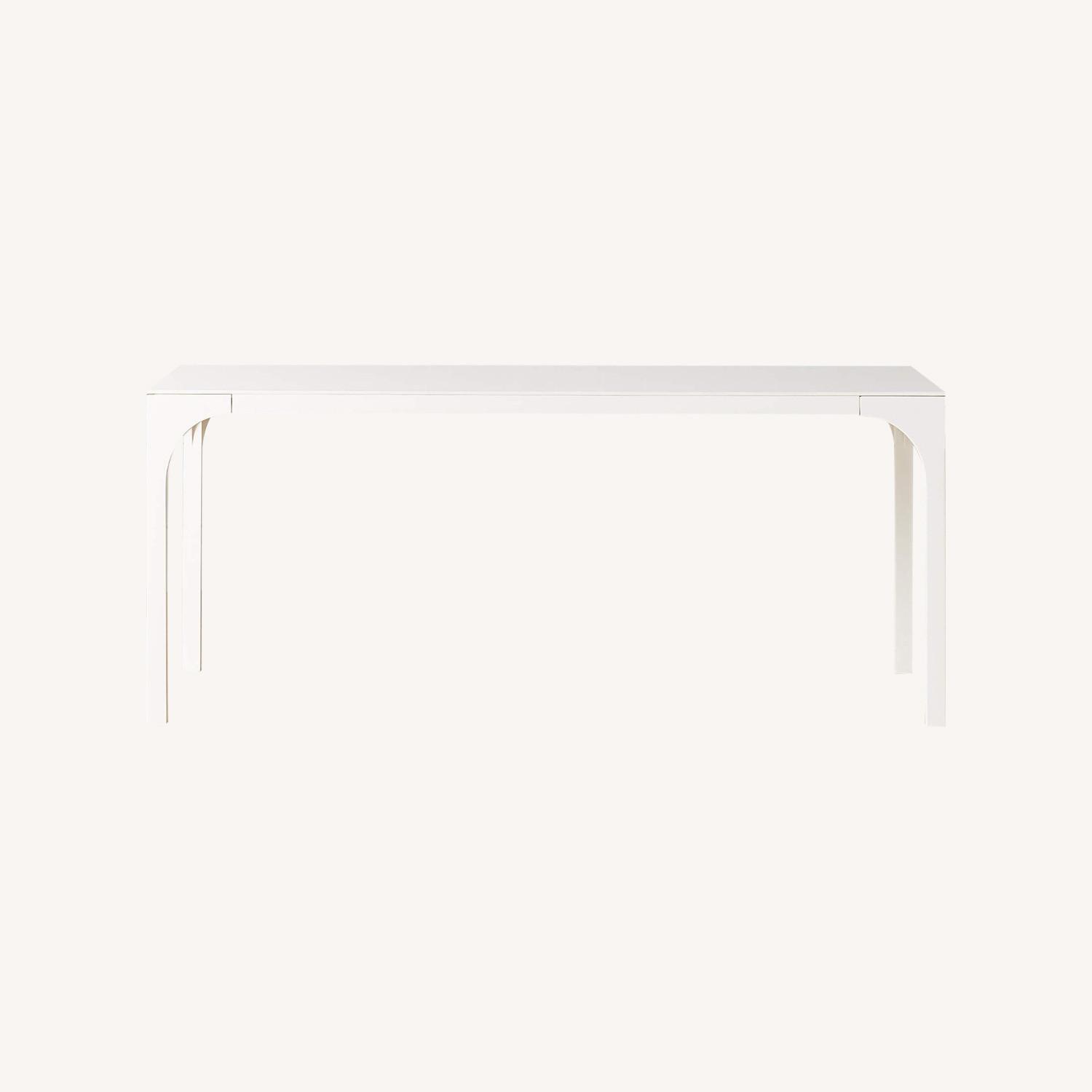 CB2 Aqua Virgo 72" Rectangular White Dining Table - image-0