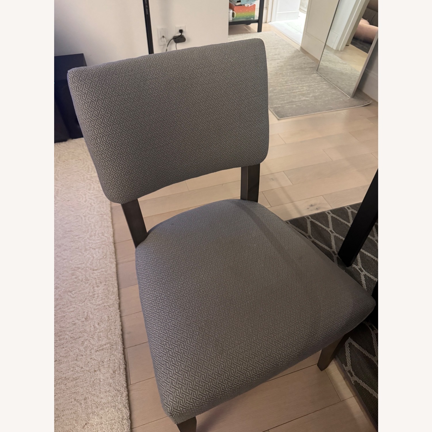 Crate & Barrel Dining Table Set Glass Top - image-4