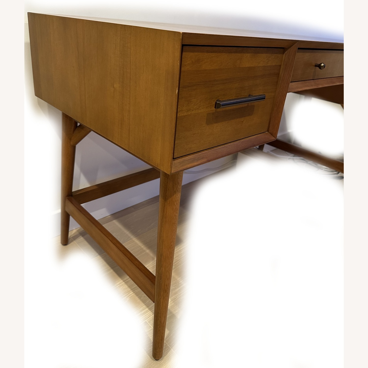 West Elm Mid-Century Modern 52" Desk, Acorn - image-4