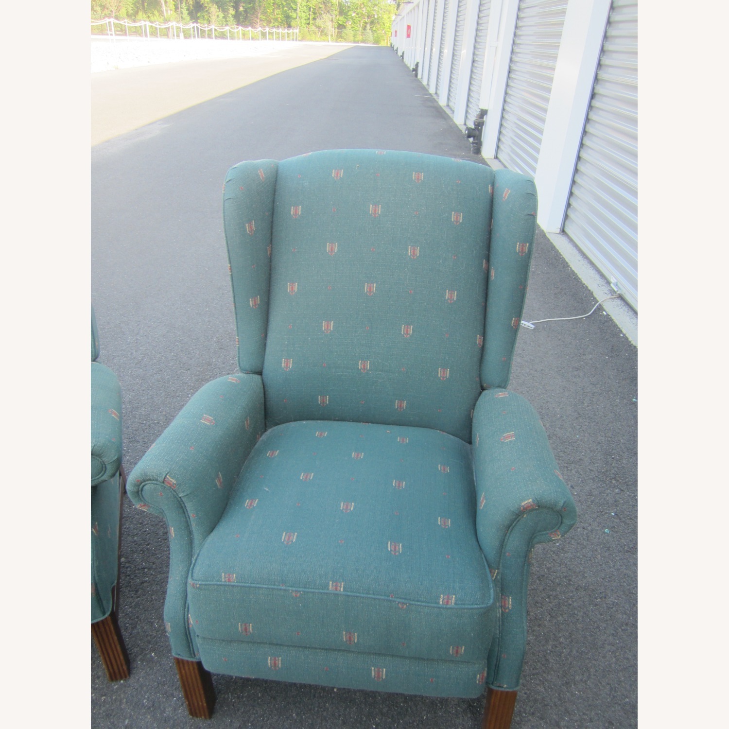 Pair Wing Black La-Z-Boy Recliner - image-2