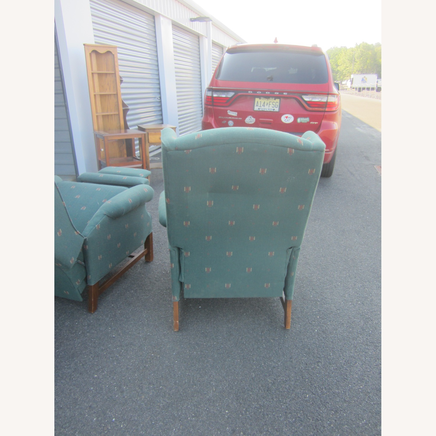 Pair Wing Black La-Z-Boy Recliner - image-9