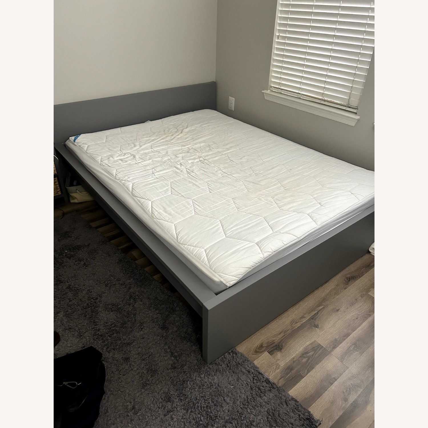 IKEA MALM Modern Queen Platform Bed Frame - image-1