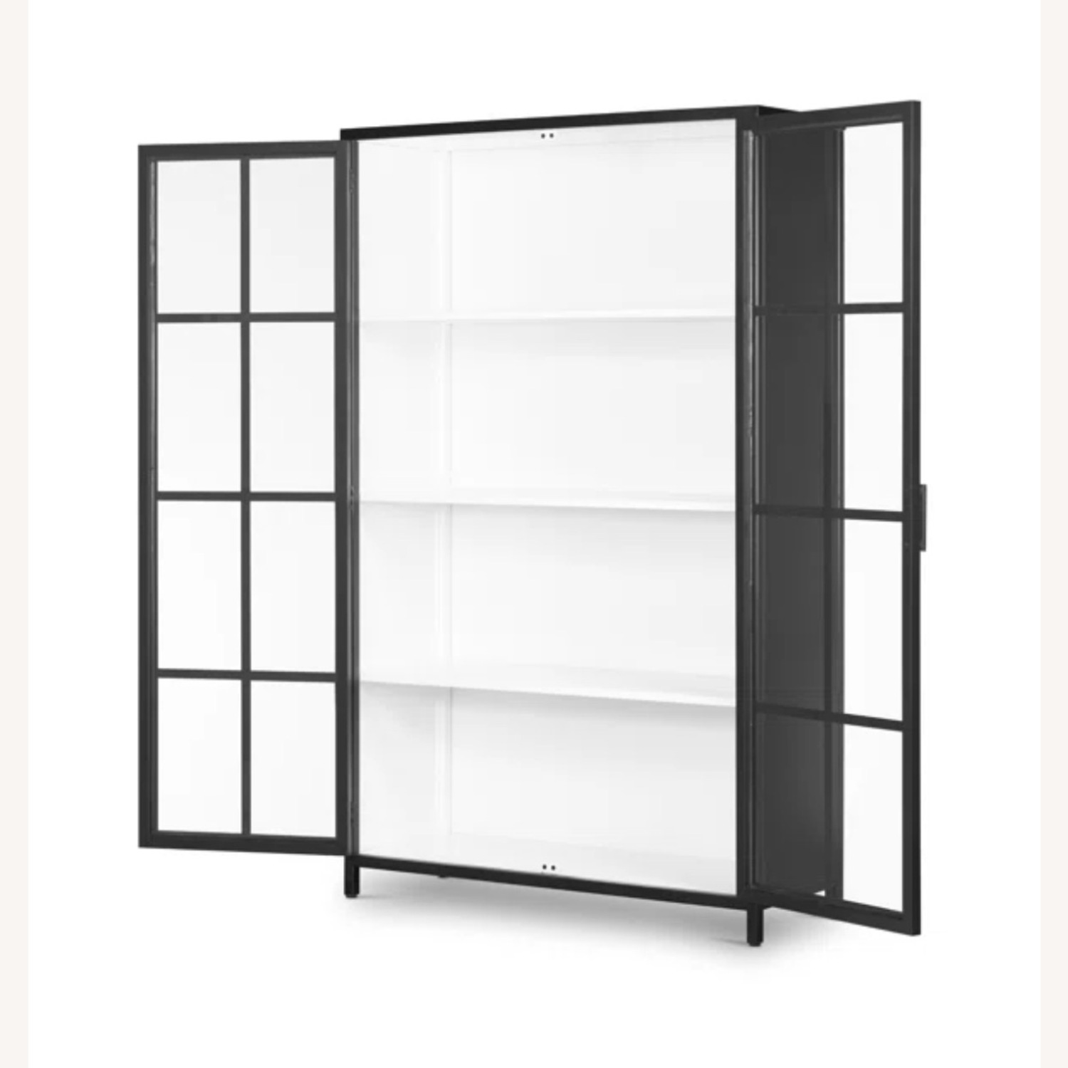 Glass Door Cast Iron Cabinet/Bookshelf - image-5