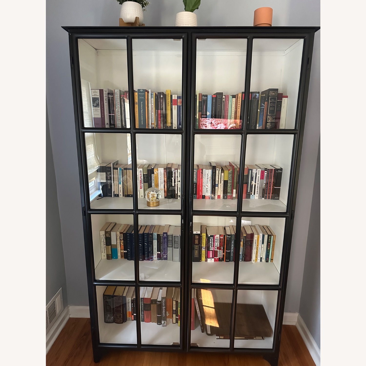 Glass Door Cast Iron Cabinet/Bookshelf - image-10