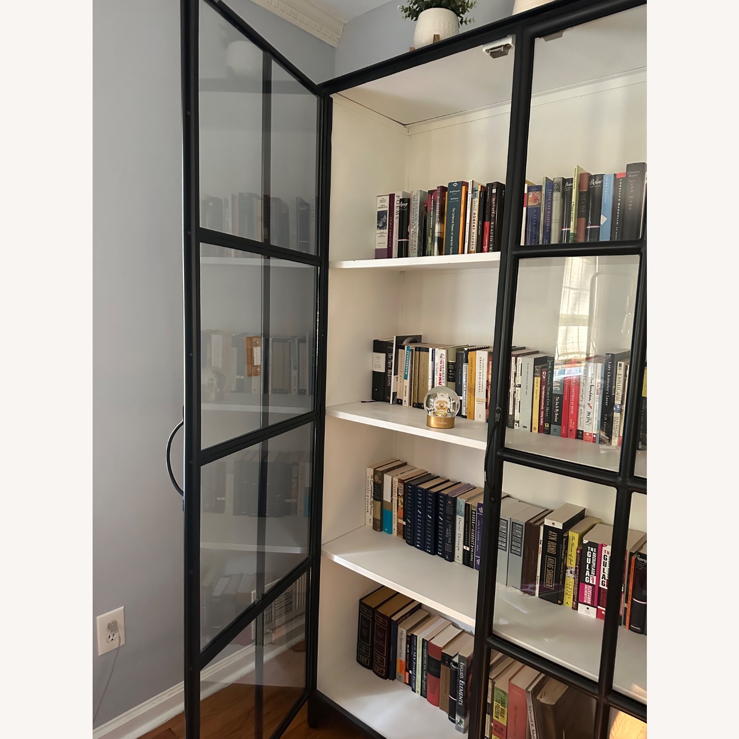 Glass Door Cast Iron Cabinet/Bookshelf - image-4