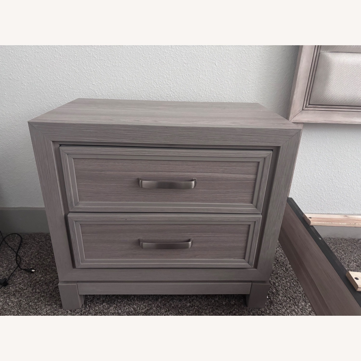 Rooms To Go Gray Nightstand - image-1
