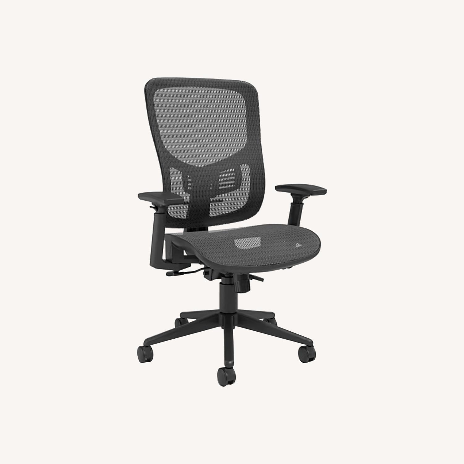 Staples Kroy Ergonomic Mesh Swivel Task Chair, Black - image-0