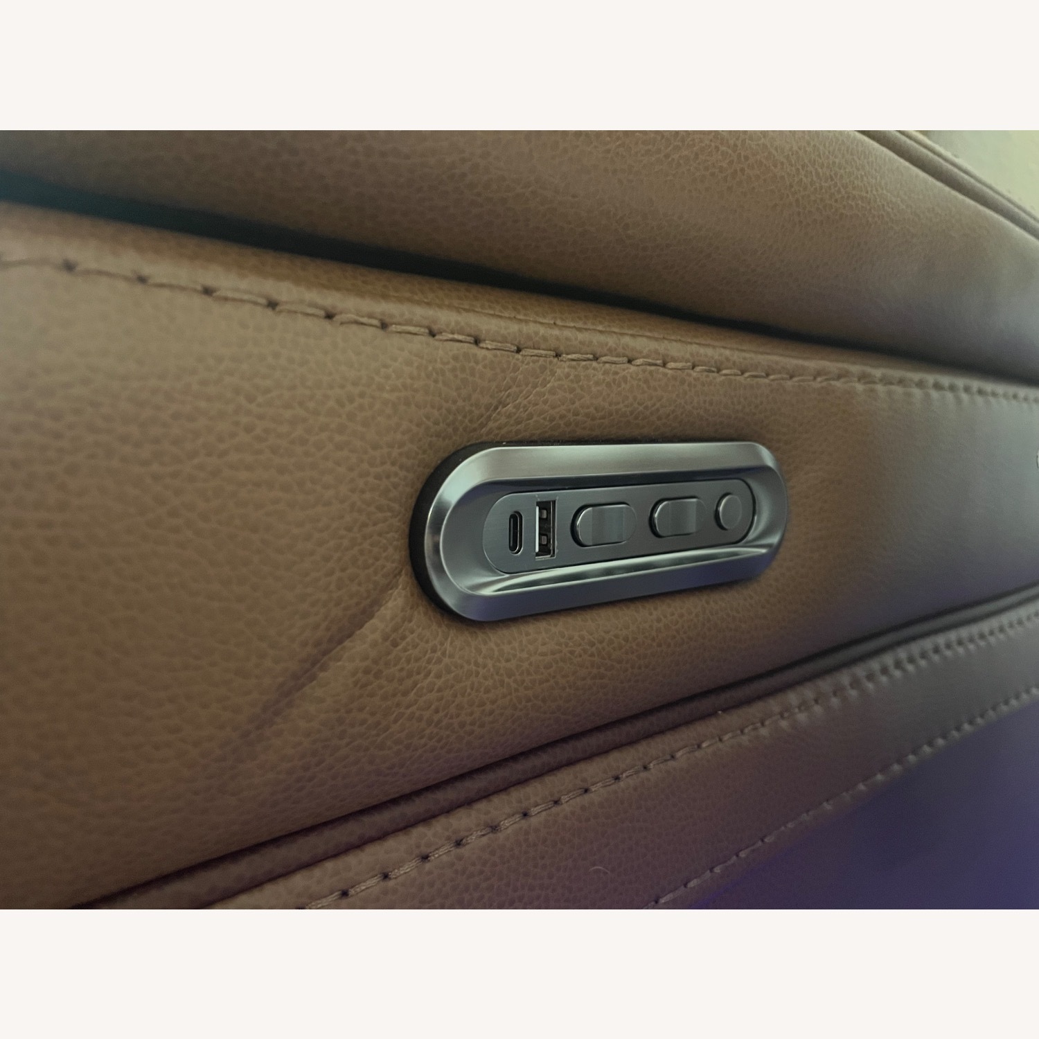 Leather Reclining Sofa - image-7