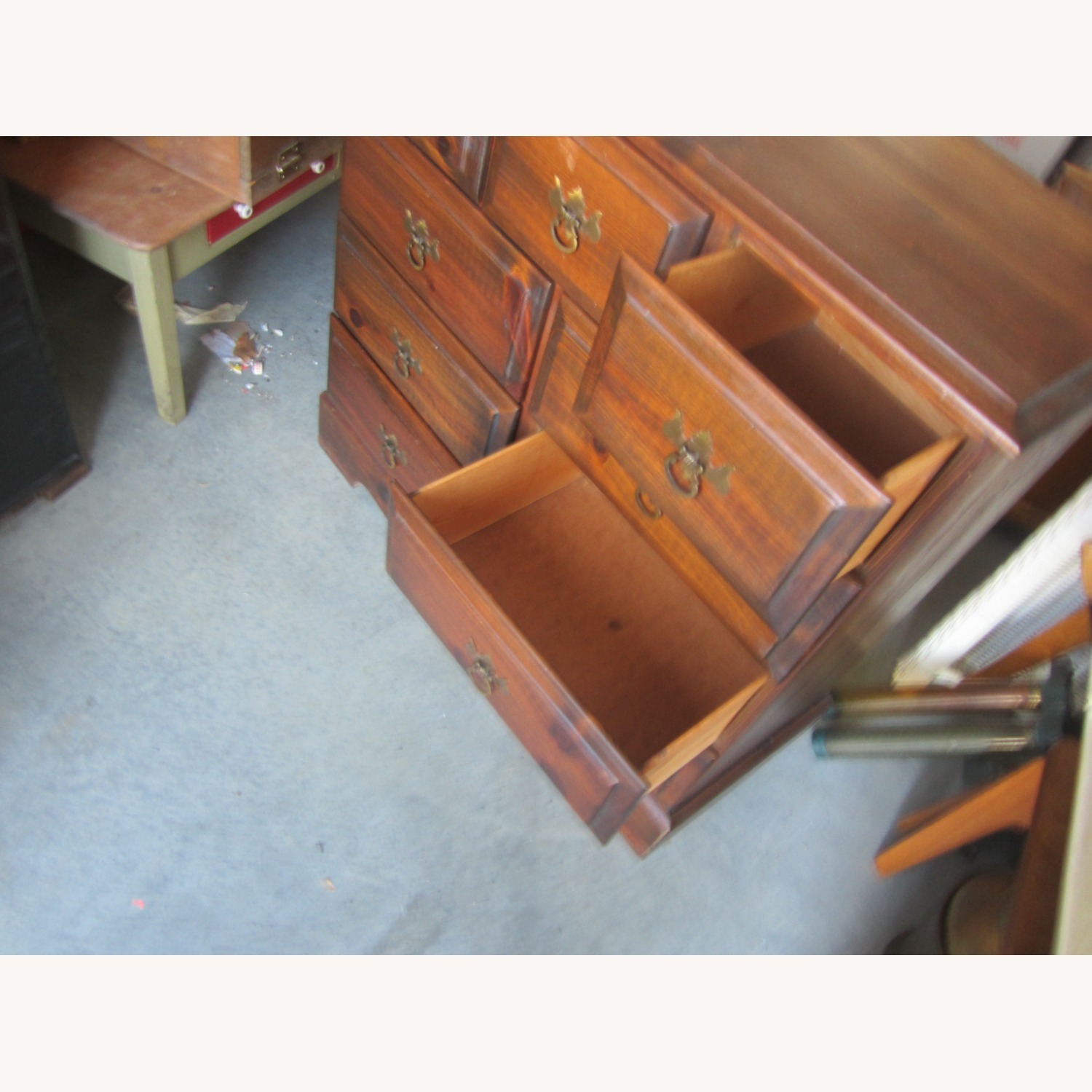 Vintage Solid Wood Chest of Drawers - image-5