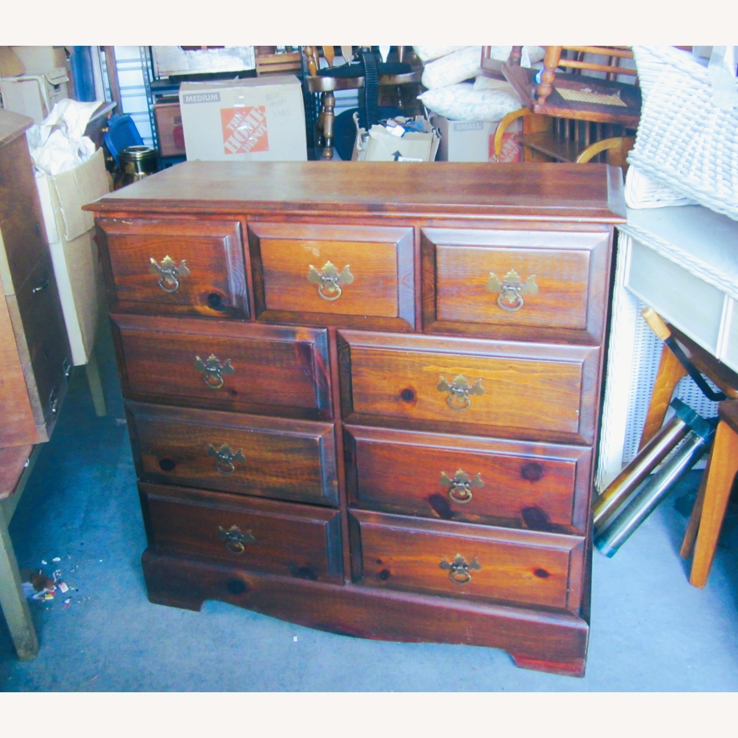 Vintage Solid Wood Chest of Drawers - image-1