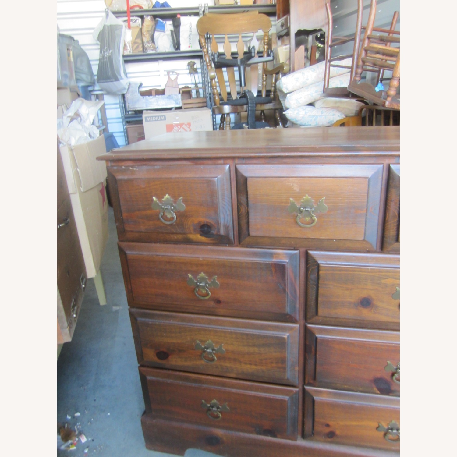 Vintage Solid Wood Chest of Drawers - image-4
