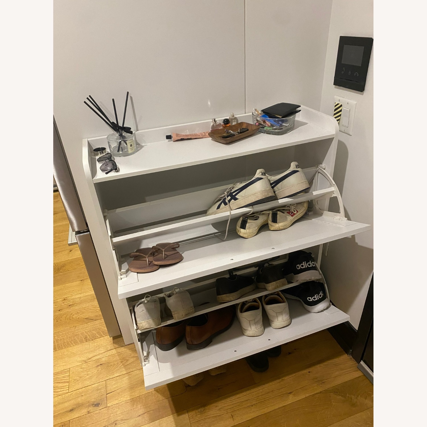 Shoe Cabinet with 2 Flip Drawers - image-3