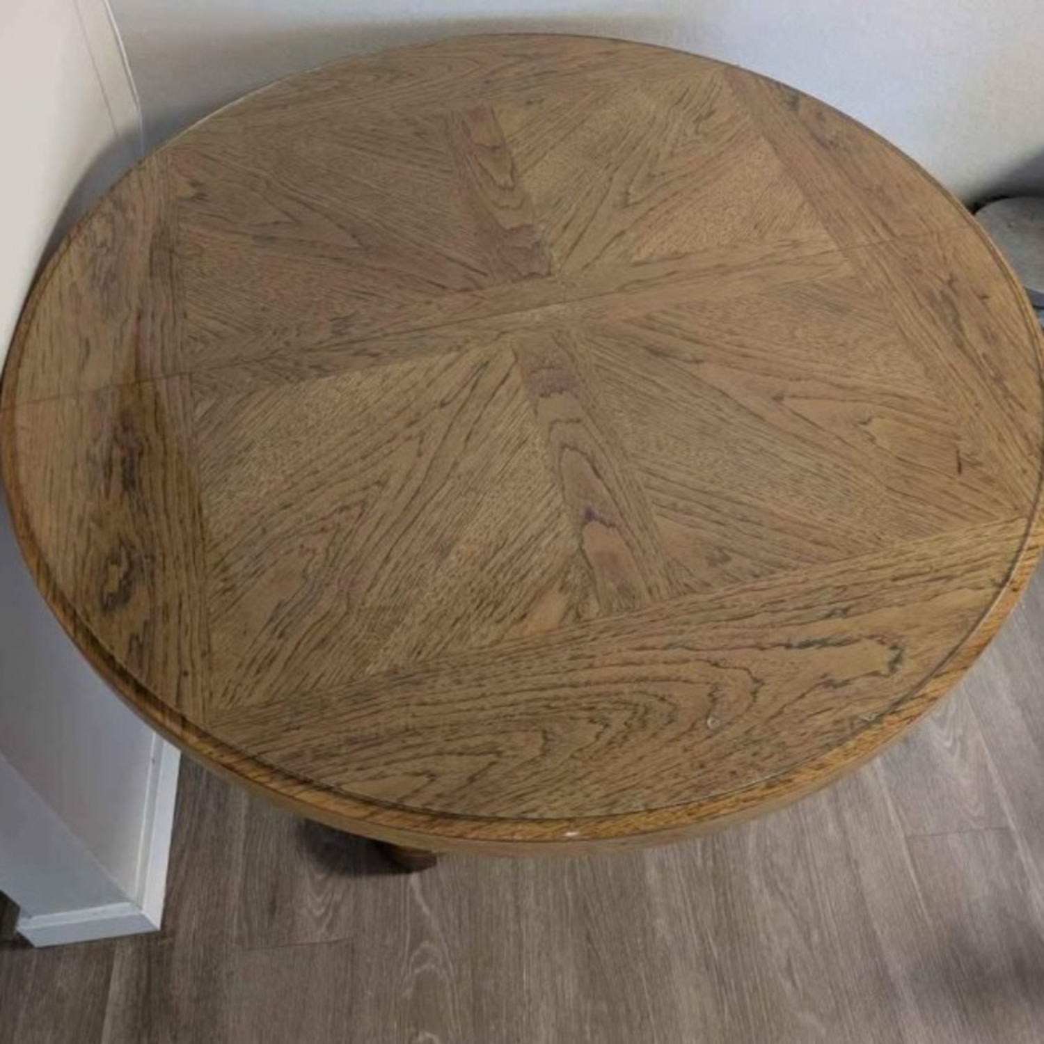 Drexel Heritage Windwood Round Oak Table - image-2