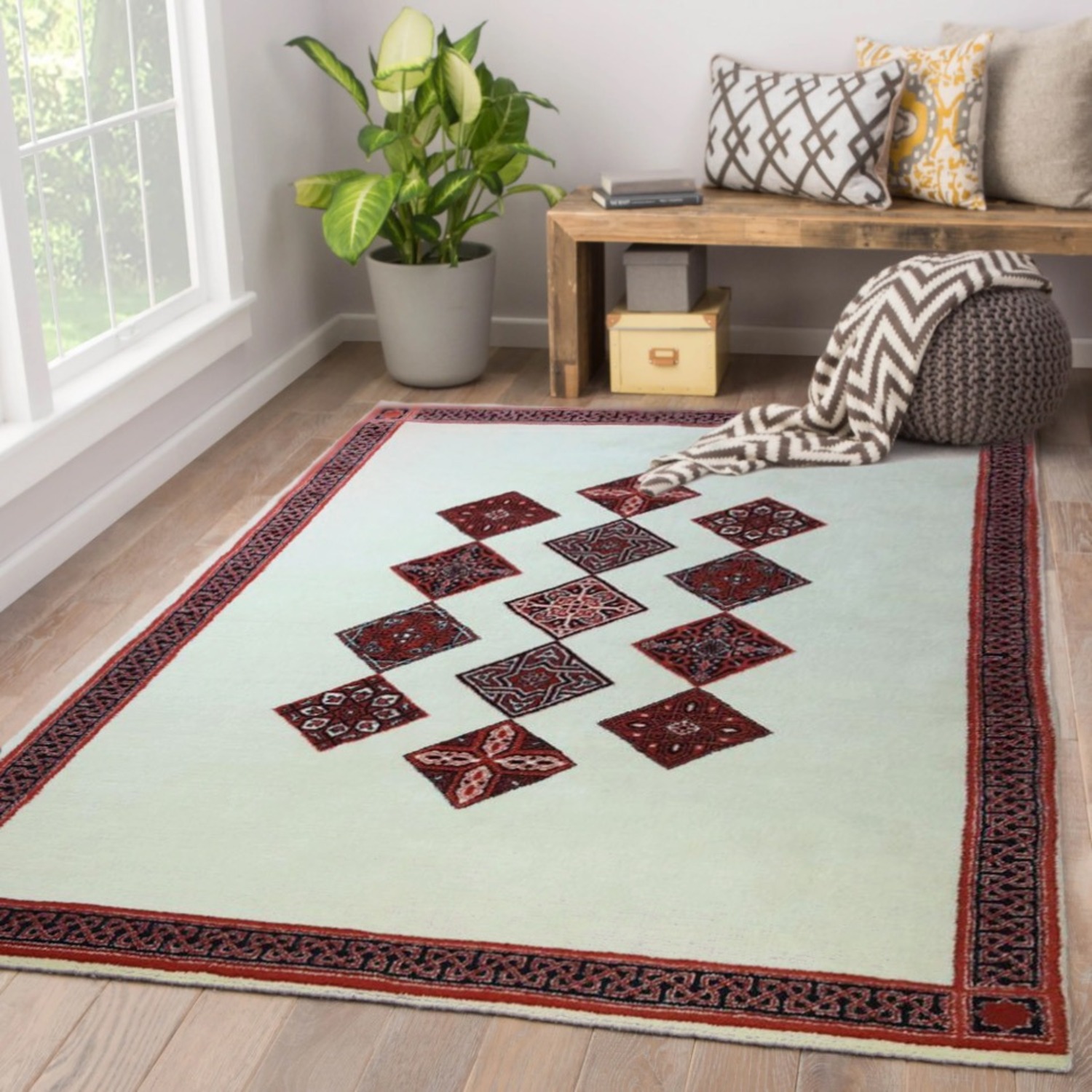 Royal Knotted Carpet 100% Naturally Dyed Wool - image-0