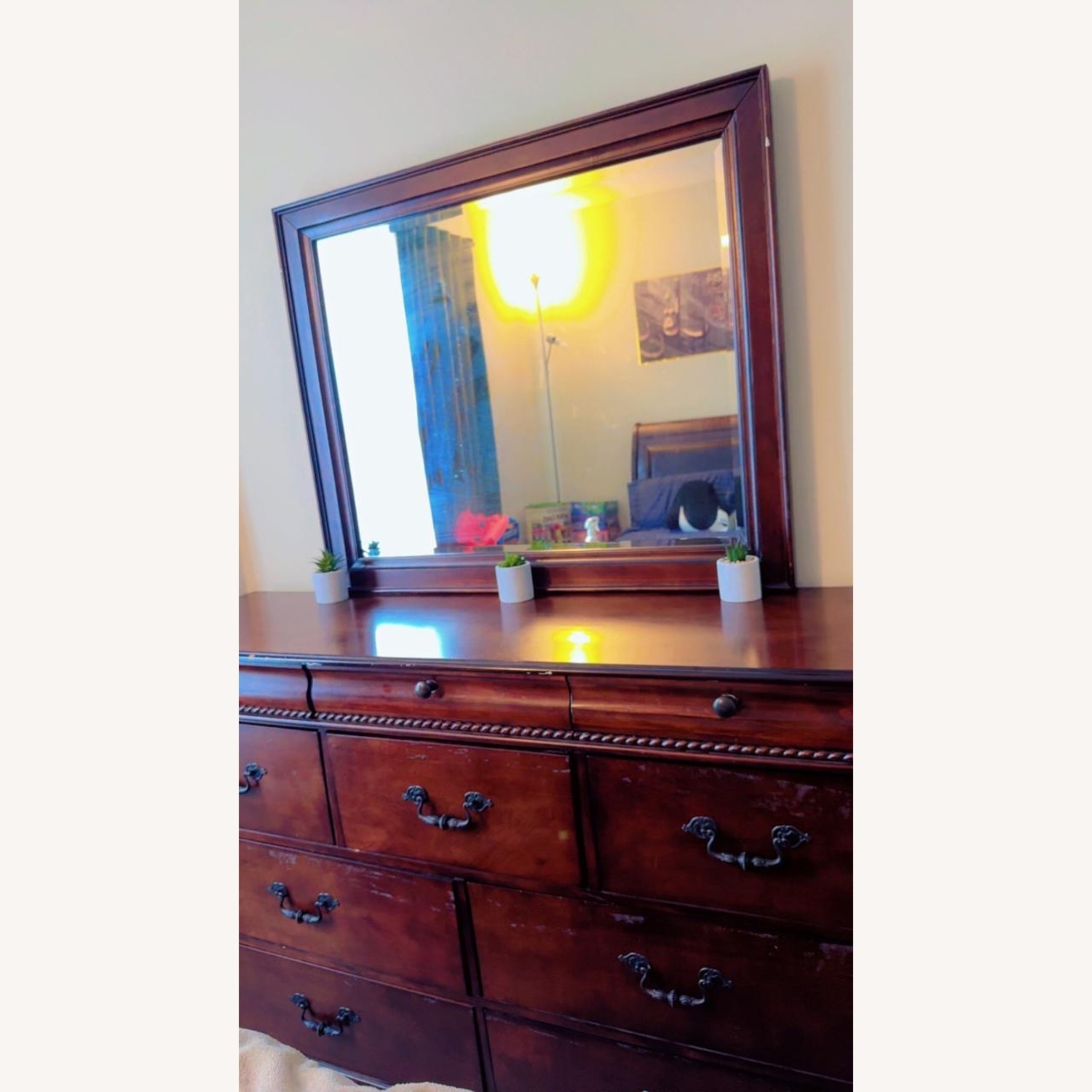 Large Dark Brown Dresser - image-3