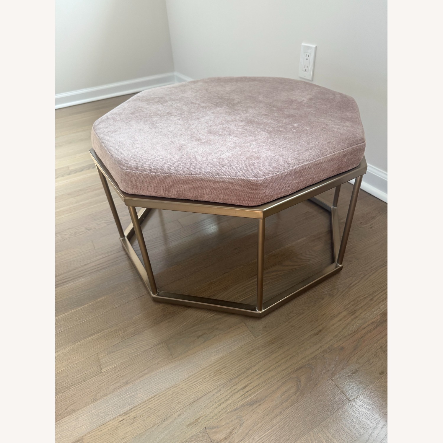 West Elm Roar + Rabbit Dusty Blush Ottoman - image-2