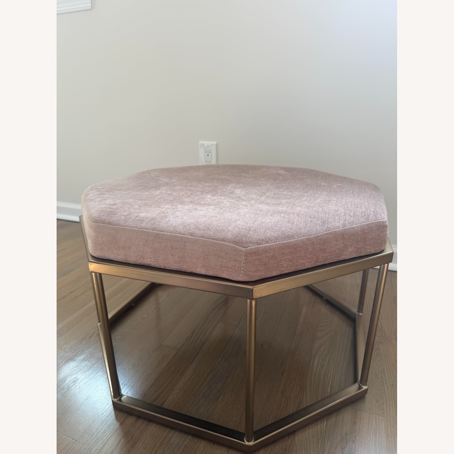 West Elm Roar + Rabbit Dusty Blush Ottoman - image-3
