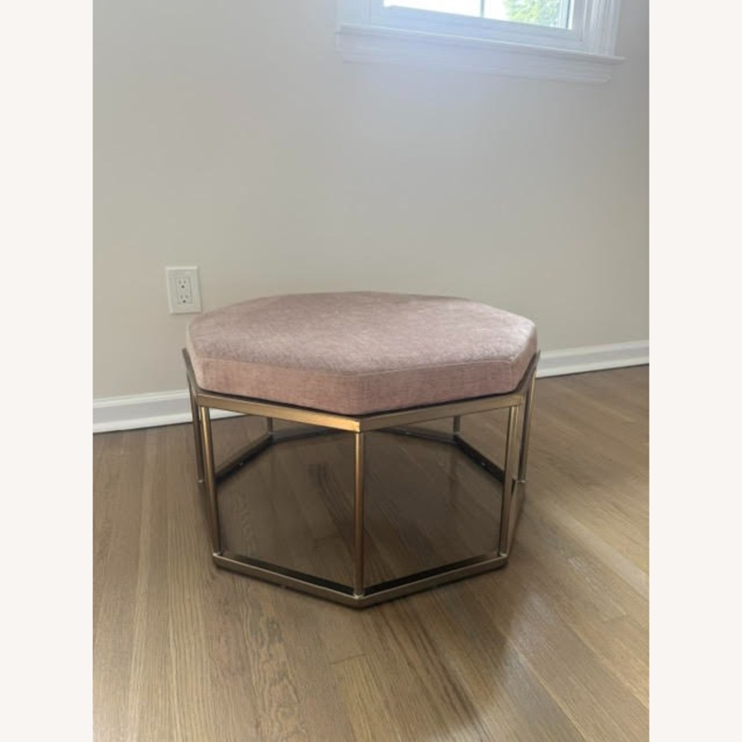 West Elm Roar + Rabbit Dusty Blush Ottoman - image-1