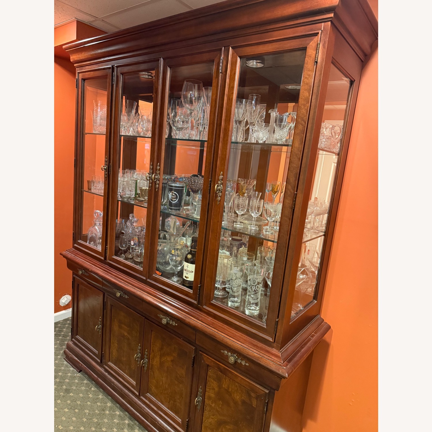 Mahogany China Cabinet - image-2
