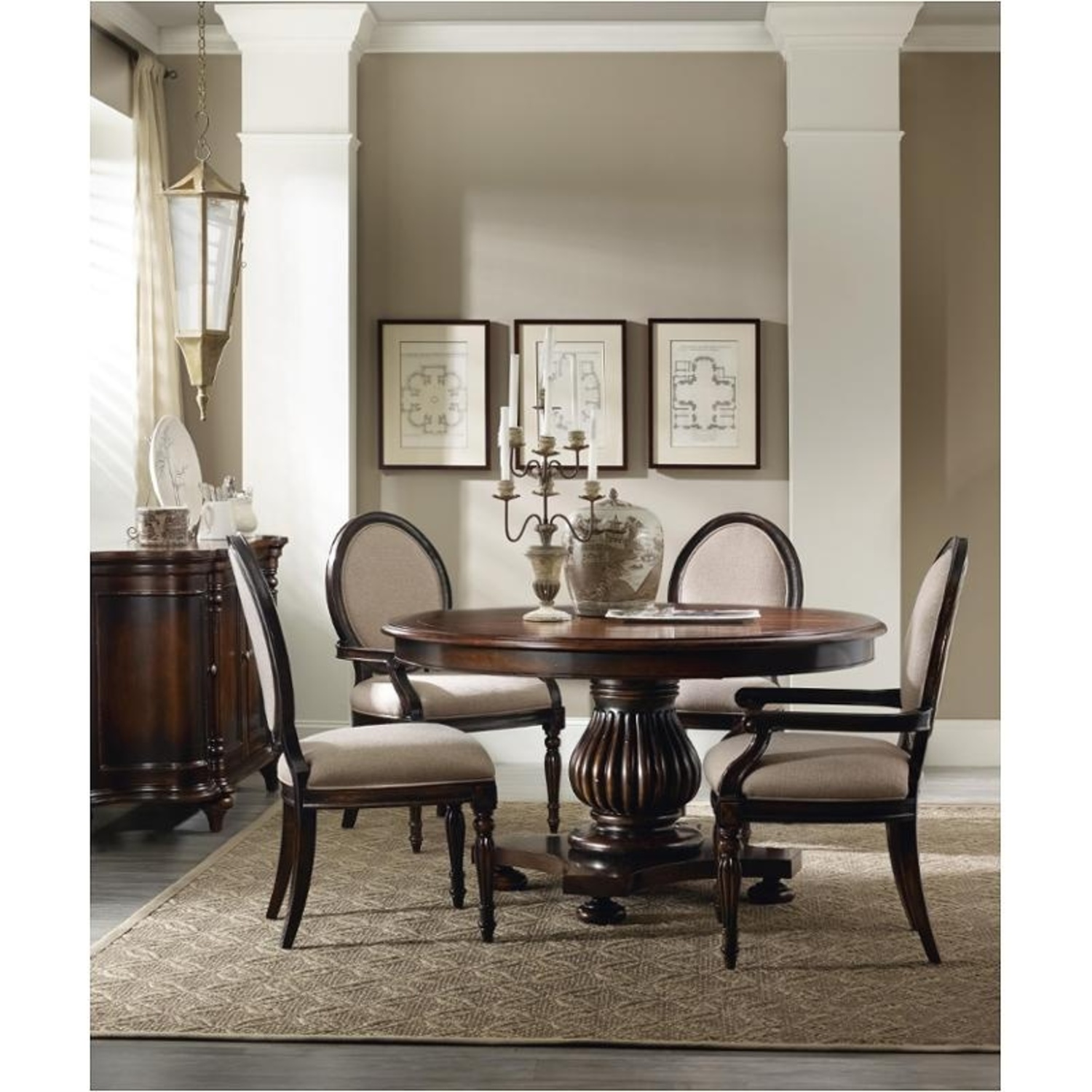 Hooker Dark Brown Wood Table - image-6