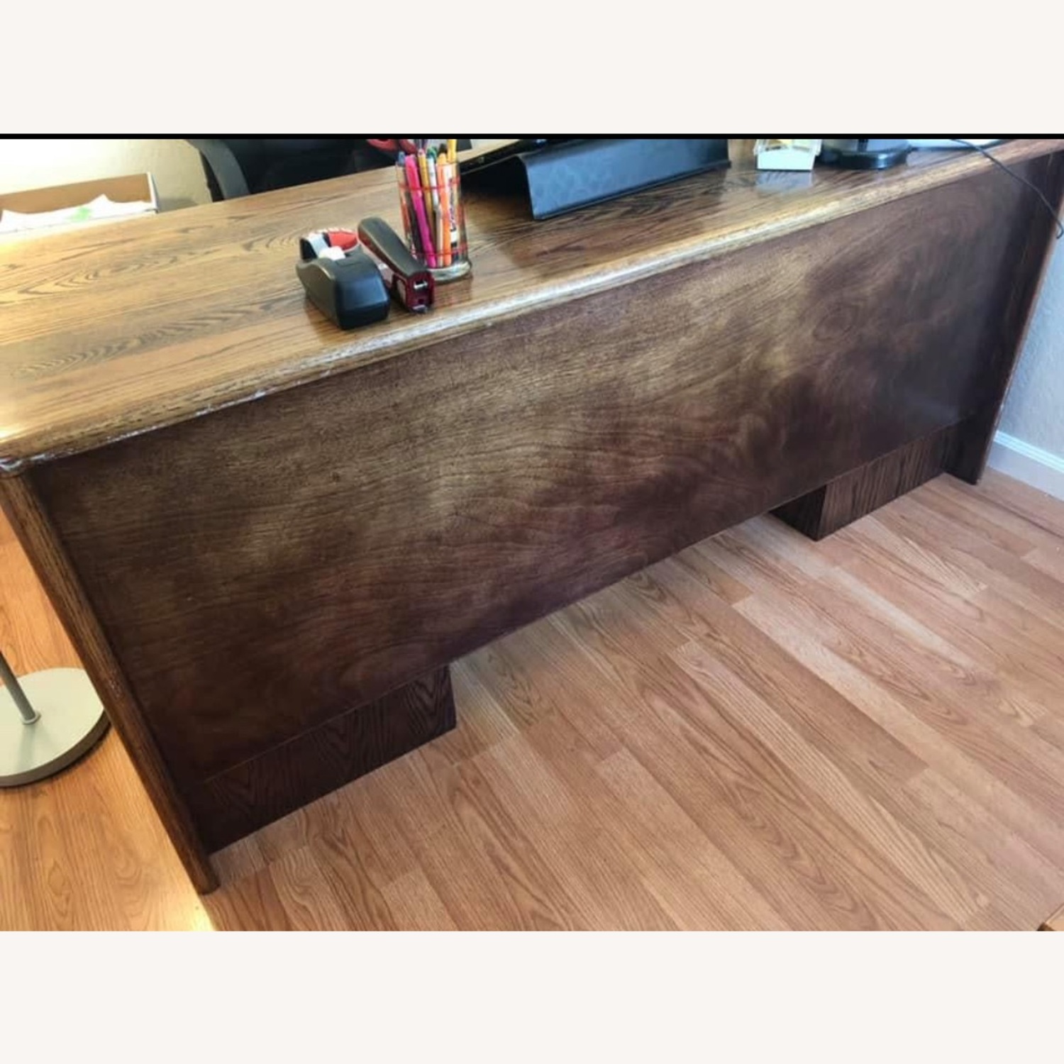 Solid Oak One of a Kind Desk and Chair - image-3