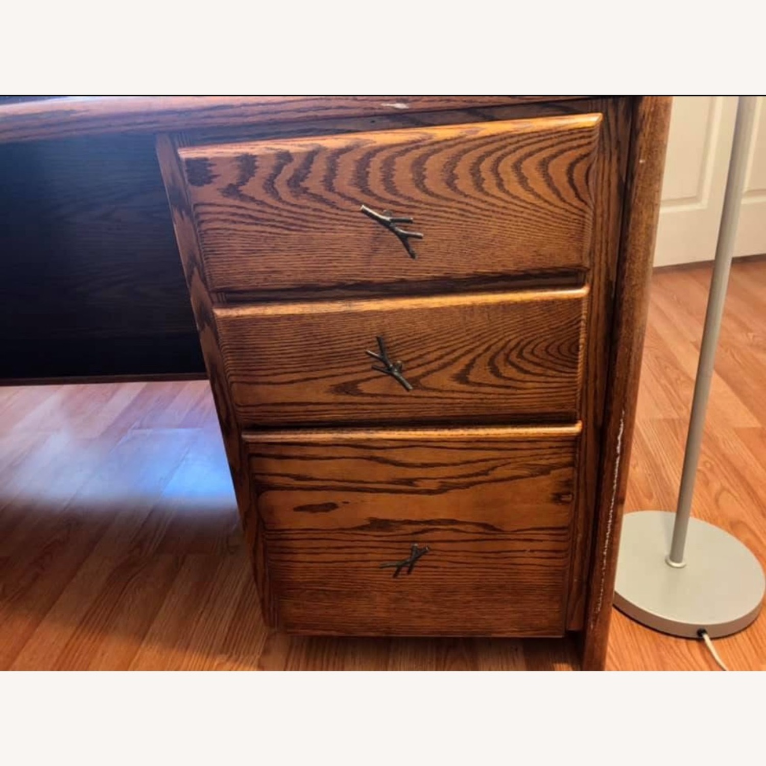 Solid Oak One of a Kind Desk and Chair - image-2