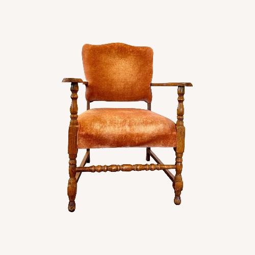 Used Vintage Chair With Original Velvet Upholstery for sale on AptDeco