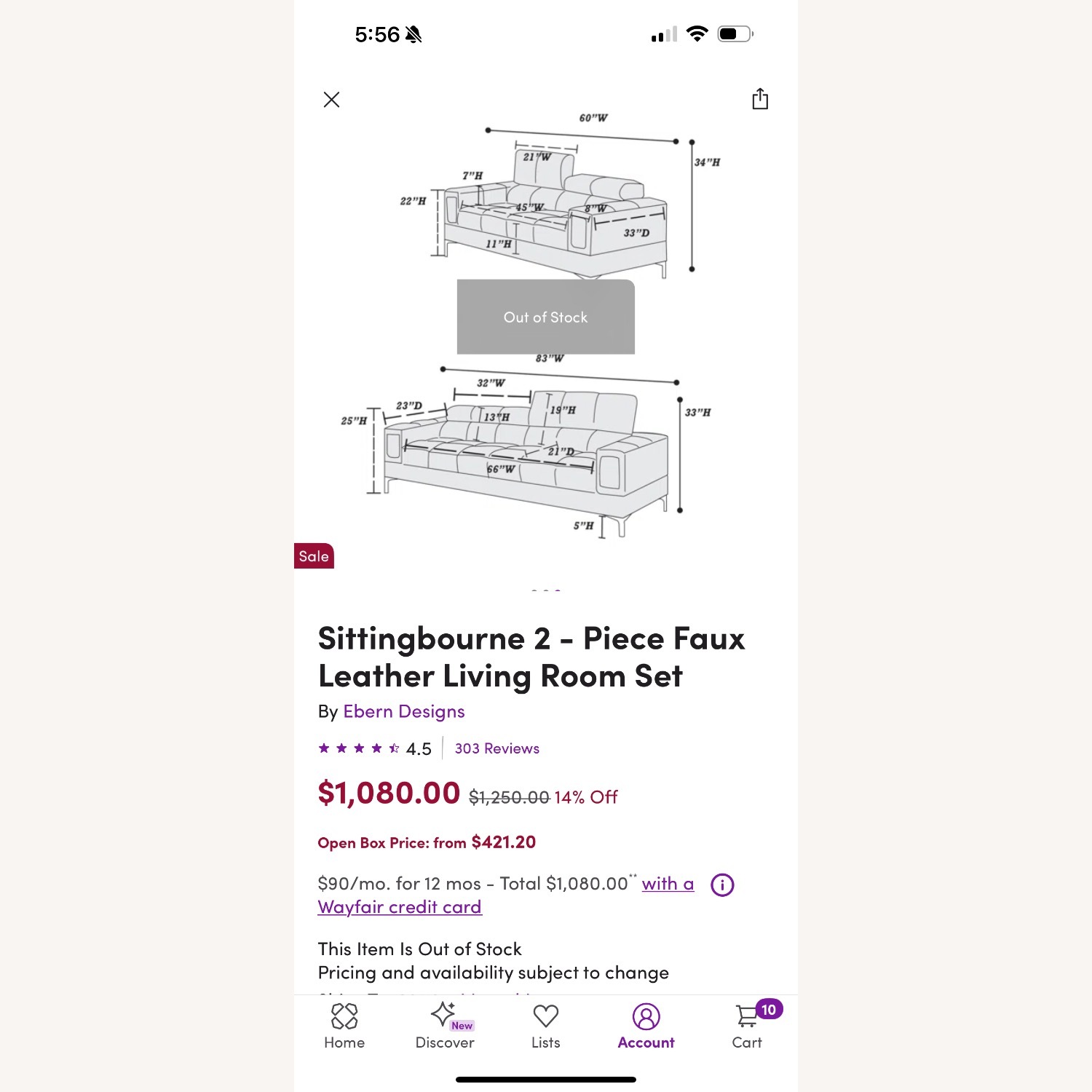 White  Leather Couch - image-8