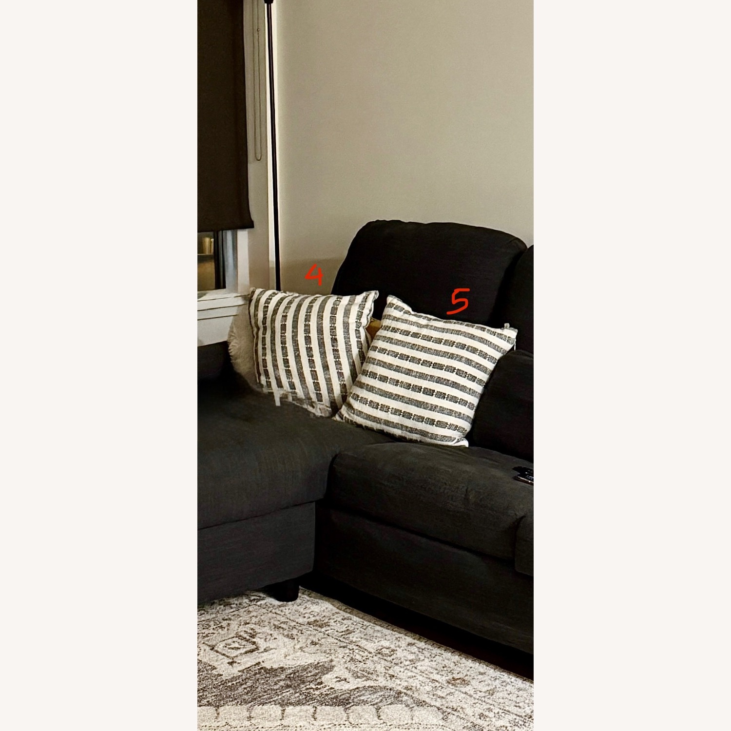 IKEA VINLIDEN Sofa Set with Free Pillows and Throw - image-3