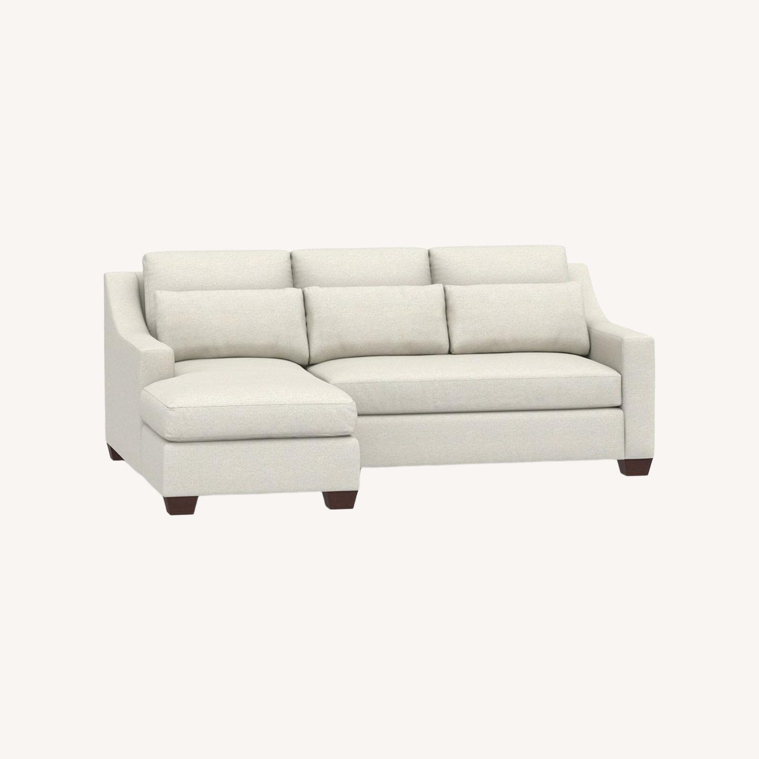 Pottery Barn York Deep Seat Chaise Sectional - image-0