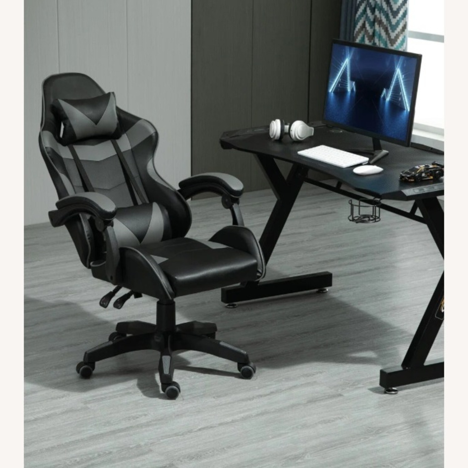Inbox Zero Adjustable Reclining Ergonomic Faux - image-3