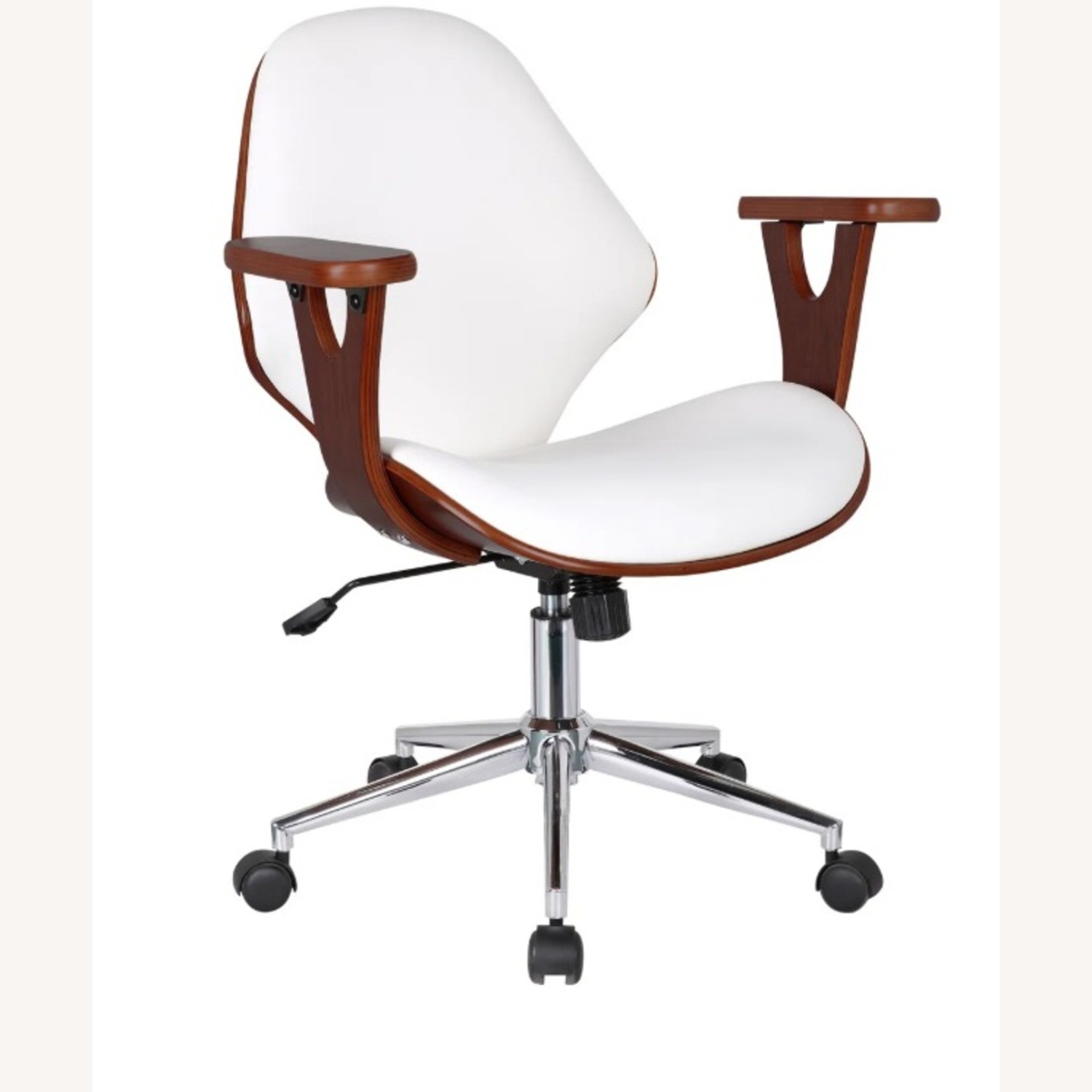 Barri Faux Leather Mid-Century Office Chair - image-1