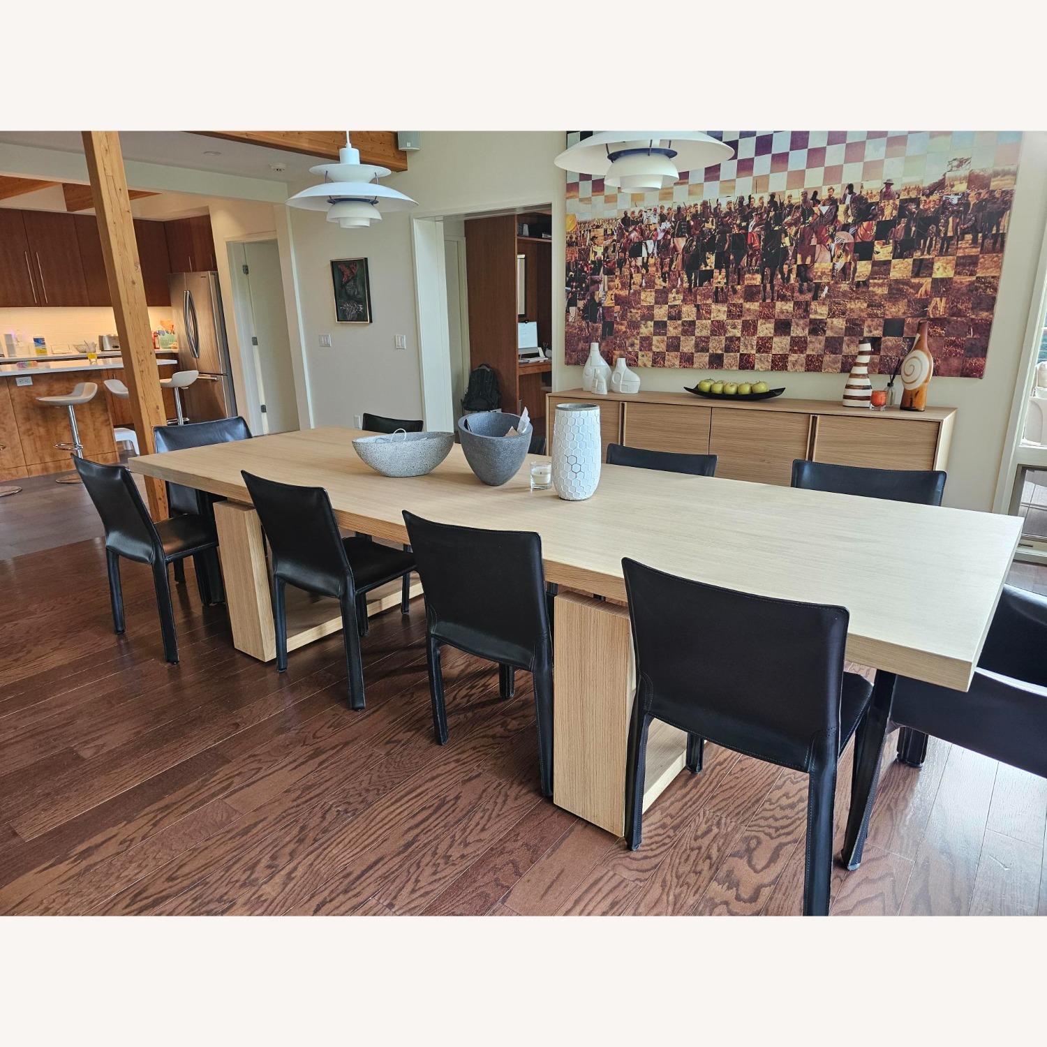 Stunning Cecchini Zebra Wood Dining Table - image-1