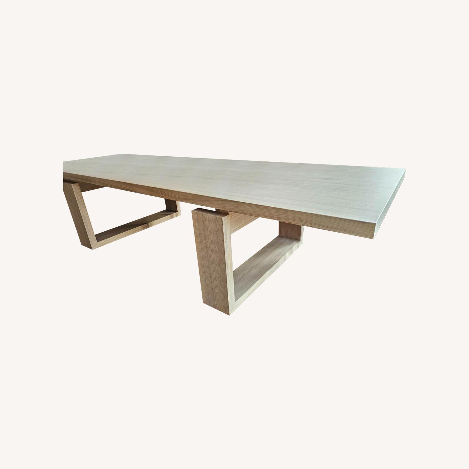 Stunning Cecchini Zebra Wood Dining Table - image-0