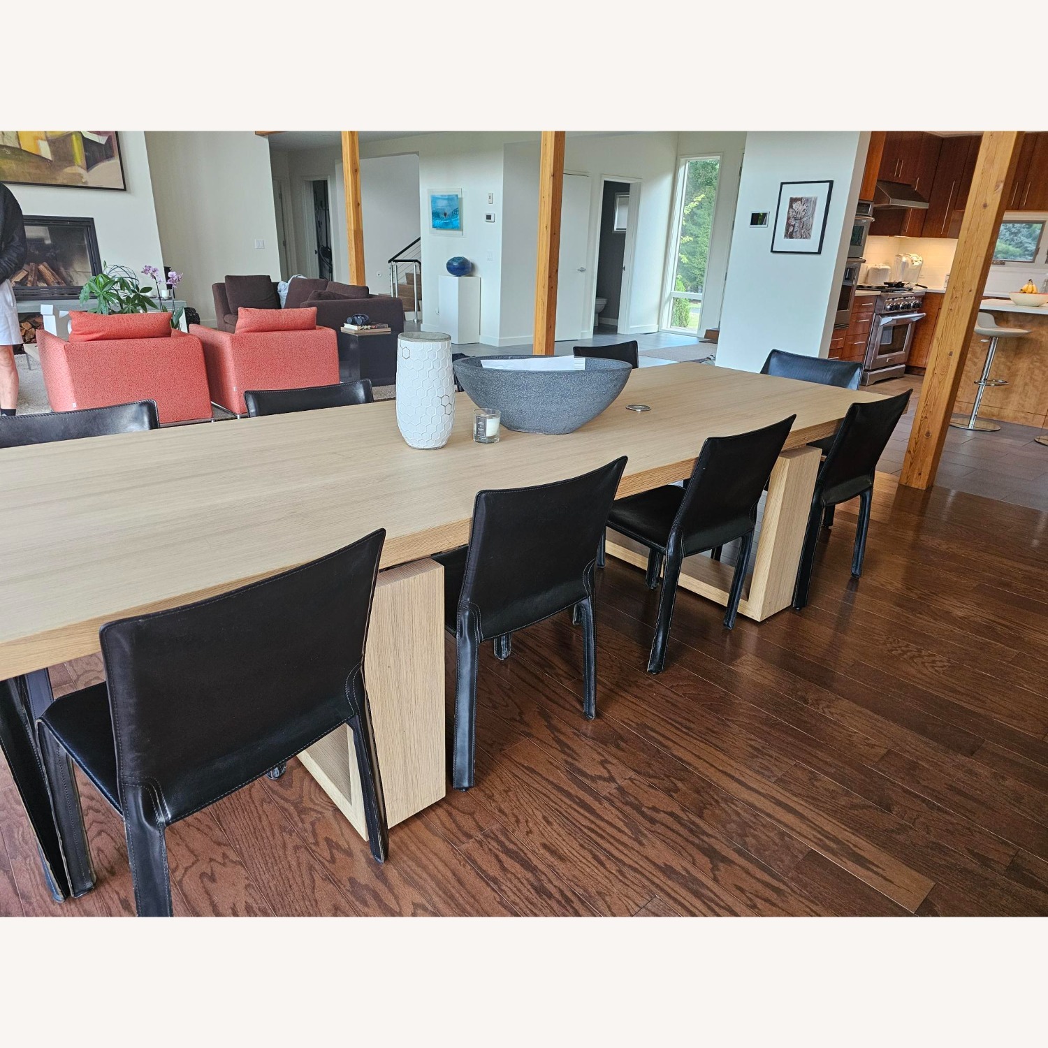 Stunning Cecchini Zebra Wood Dining Table - image-3