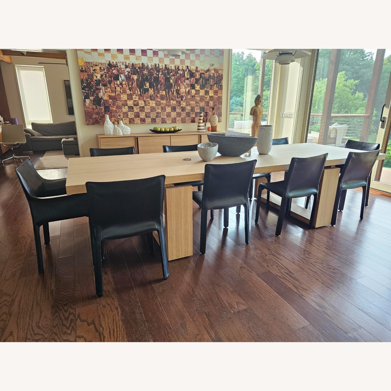 Stunning Cecchini Zebra Wood Dining Table - image-6