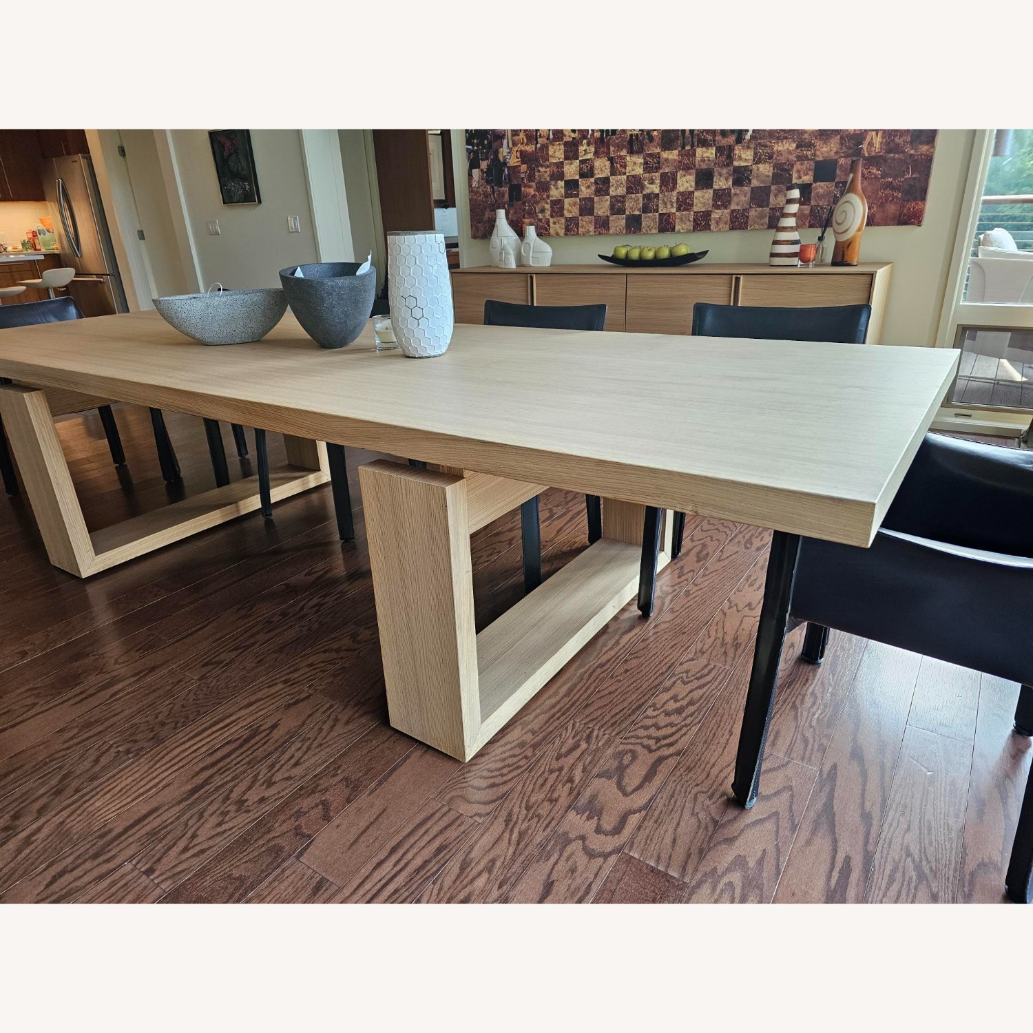 Stunning Cecchini Zebra Wood Dining Table - image-7