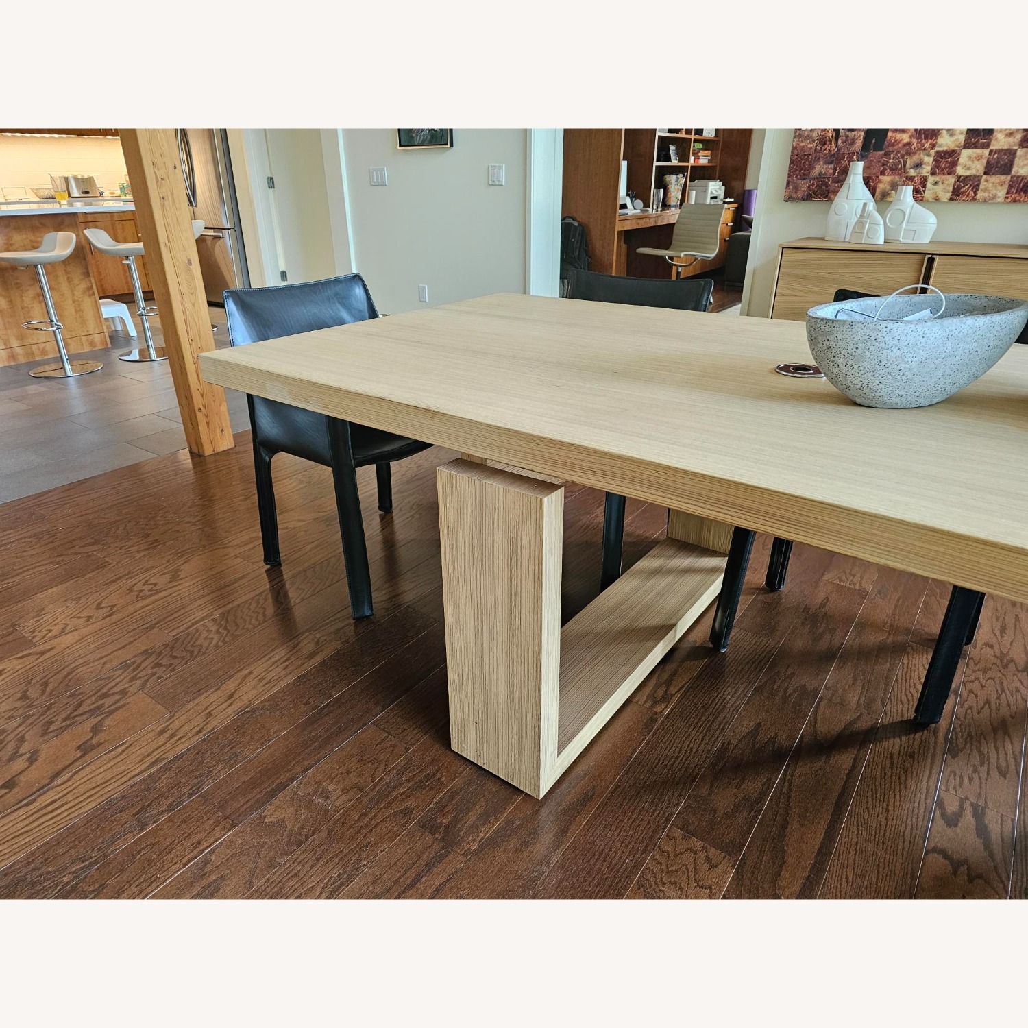 Stunning Cecchini Zebra Wood Dining Table - image-8