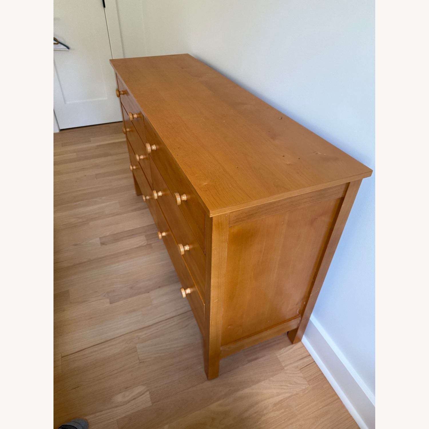 Land of Nod Natural Simple Six Drawer Dresser - image-3