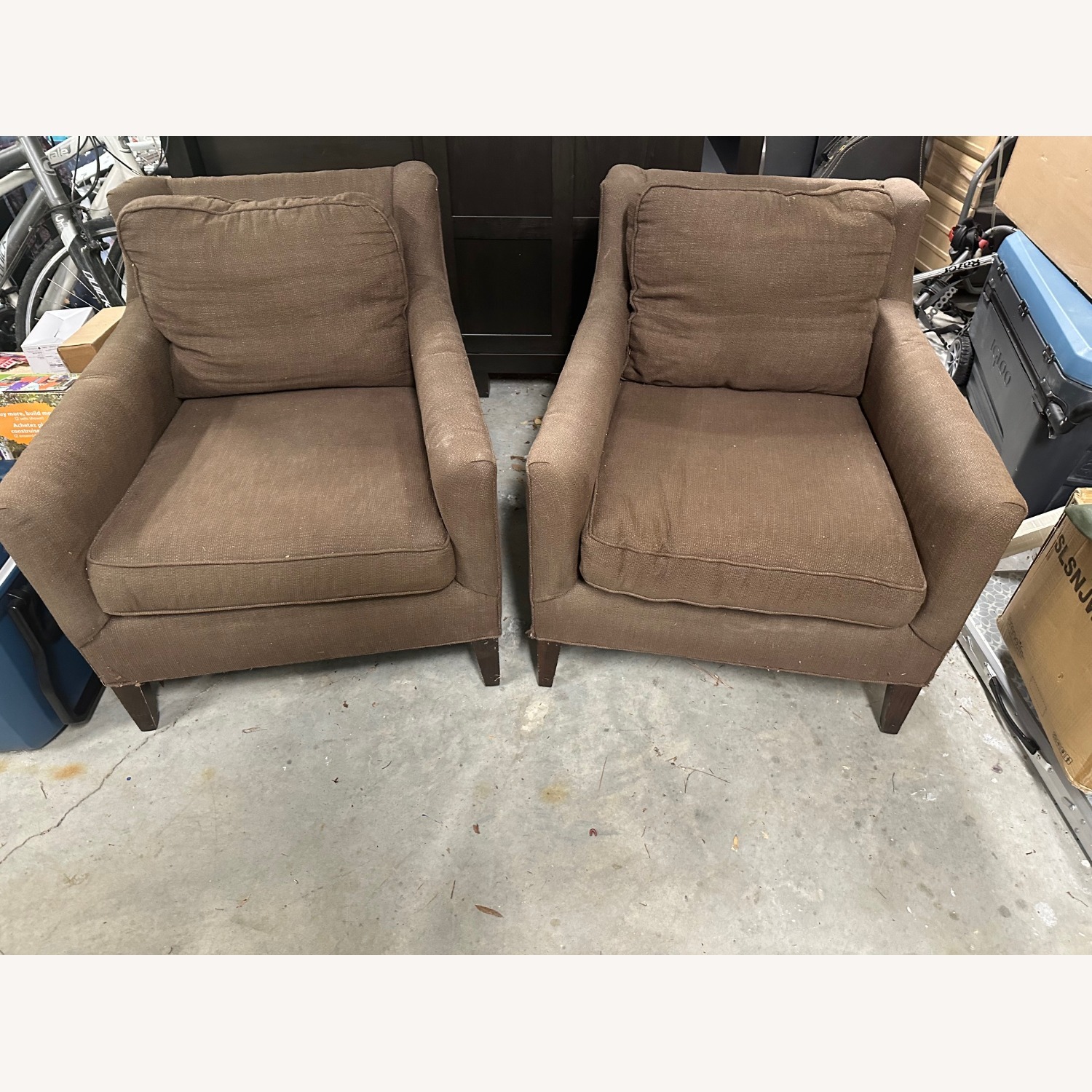 Two Pottery Barn Mitchell Gold Chairs - image-1