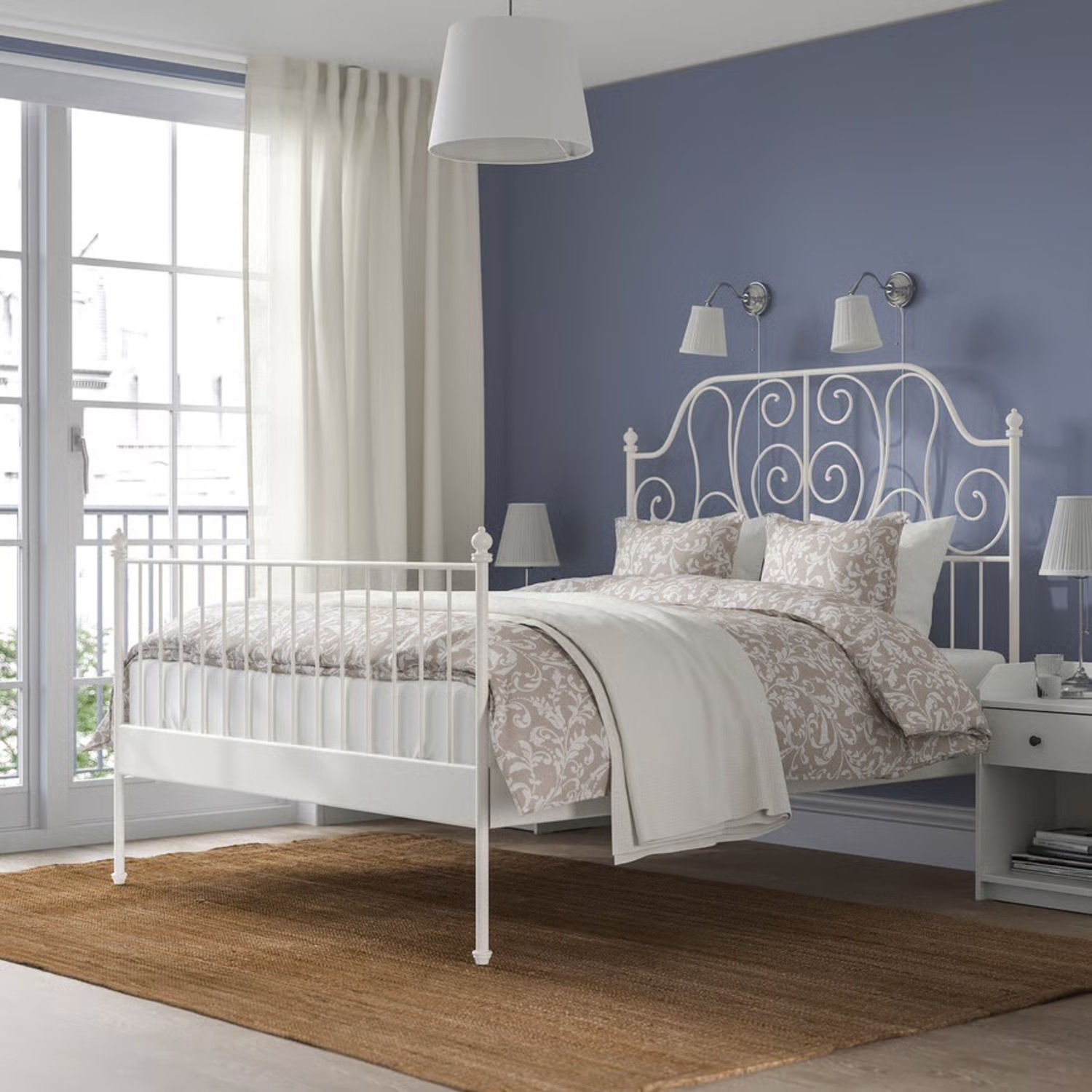 IKEA LEIRVIK Queen Metal Bed Frame - image-2