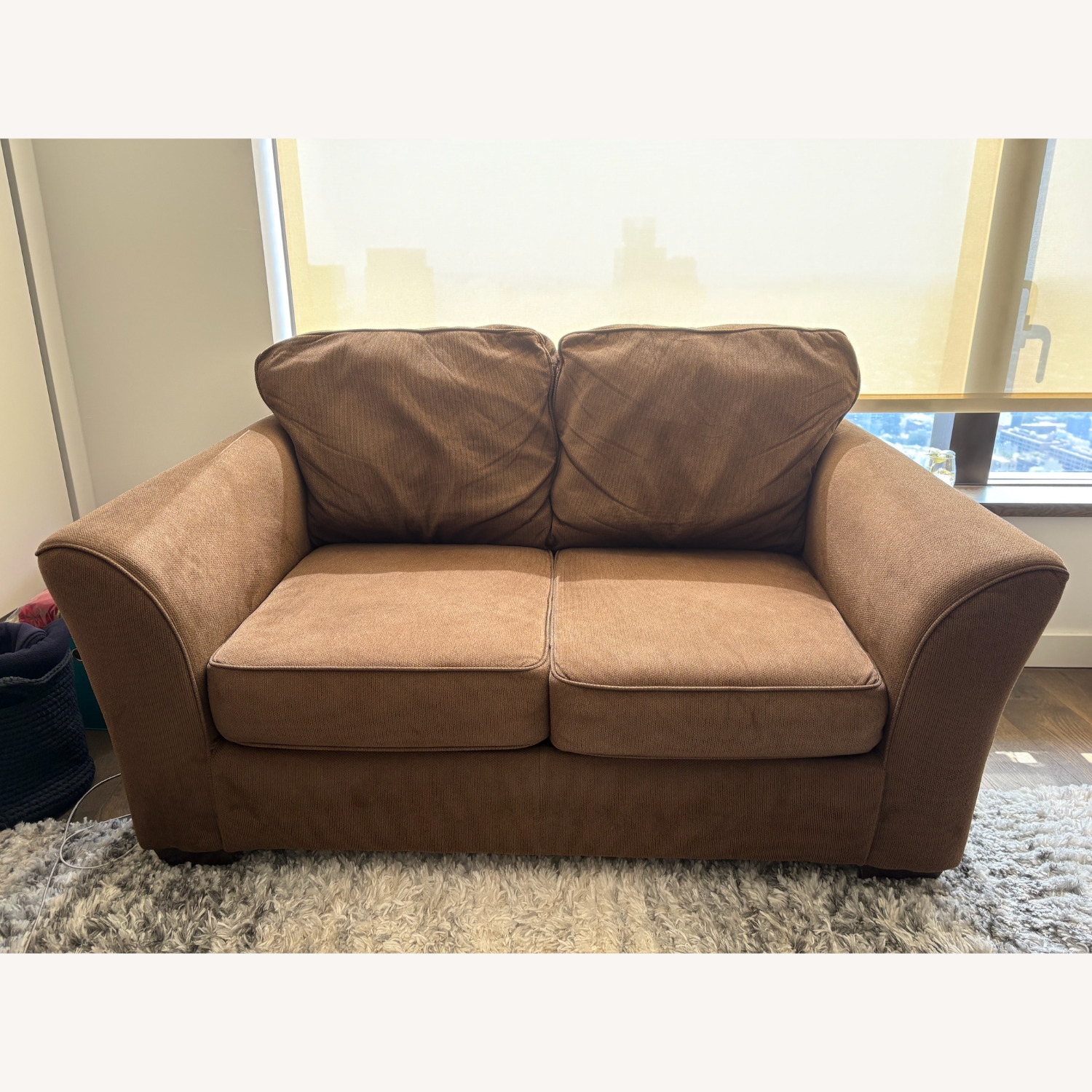 Ashley Furniture Dark Brown Loveseat - image-1