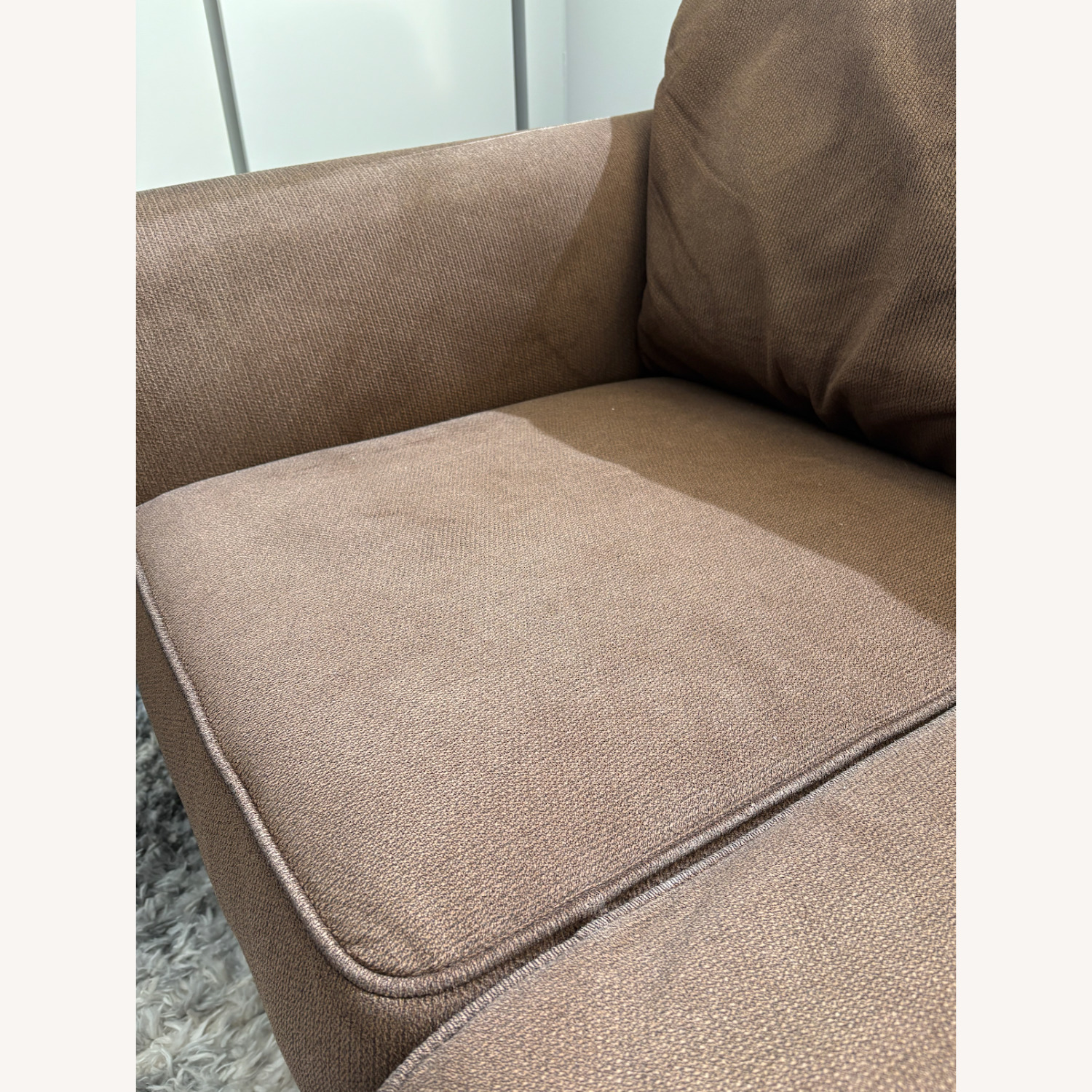 Ashley Furniture Dark Brown Loveseat - image-3