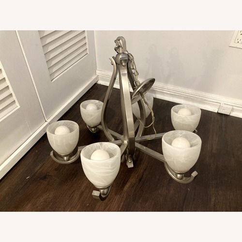 Used  Silver Chandelier for sale on AptDeco