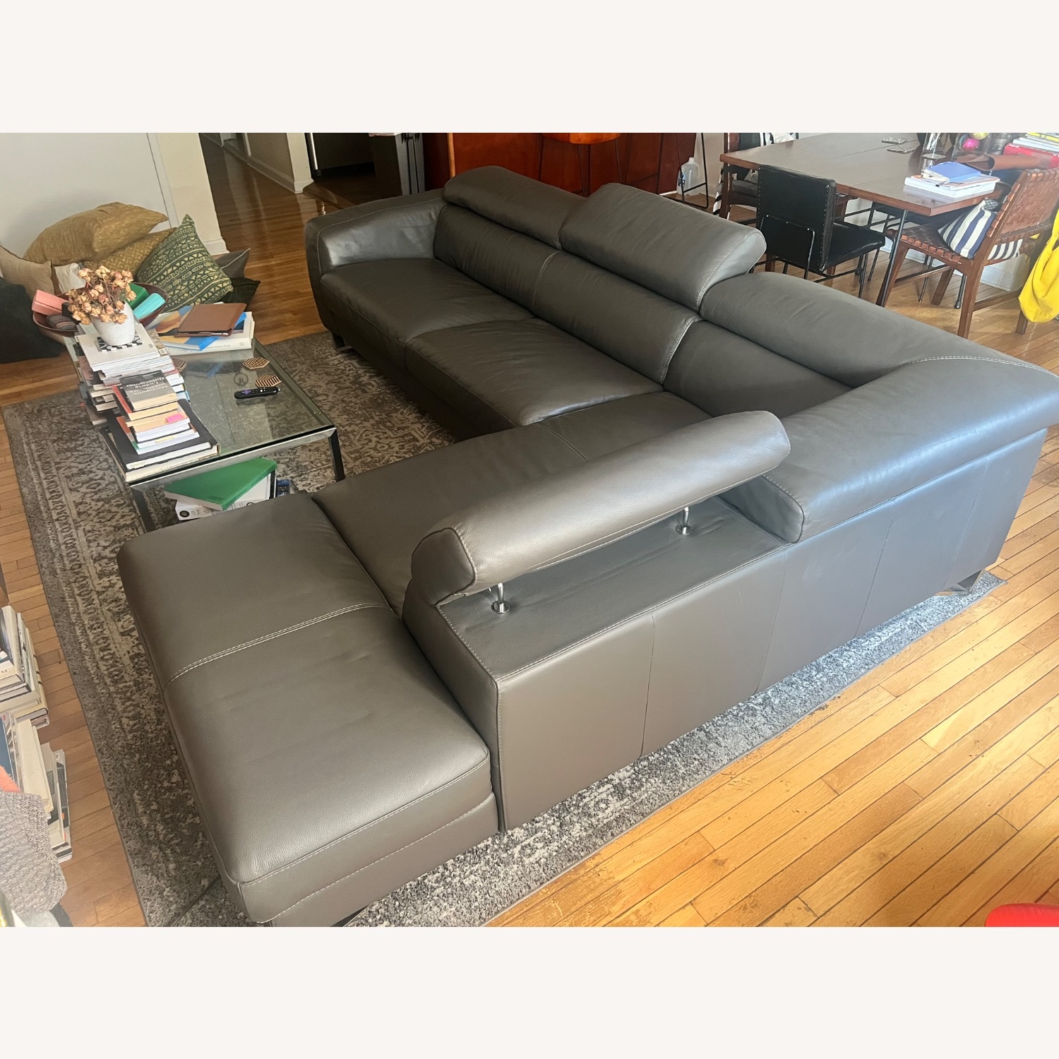 Italian Nicoletti Soft Leather Sectional Sofa - image-2
